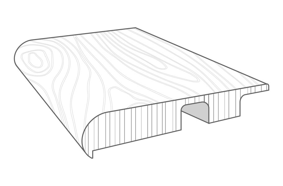 King's Cove 3/8" x 2" x 94" Stairnose