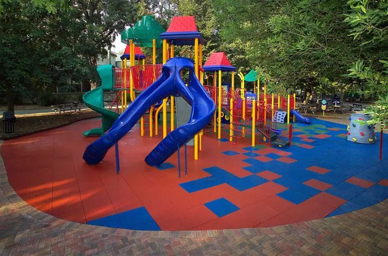 PlaySafe Interlocking Rubber Playground Tiles - Designer Series