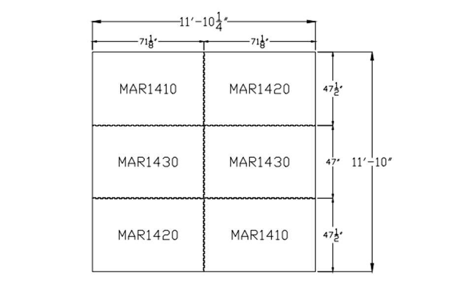3/4" Diamond Top Horse Mats - Kits
