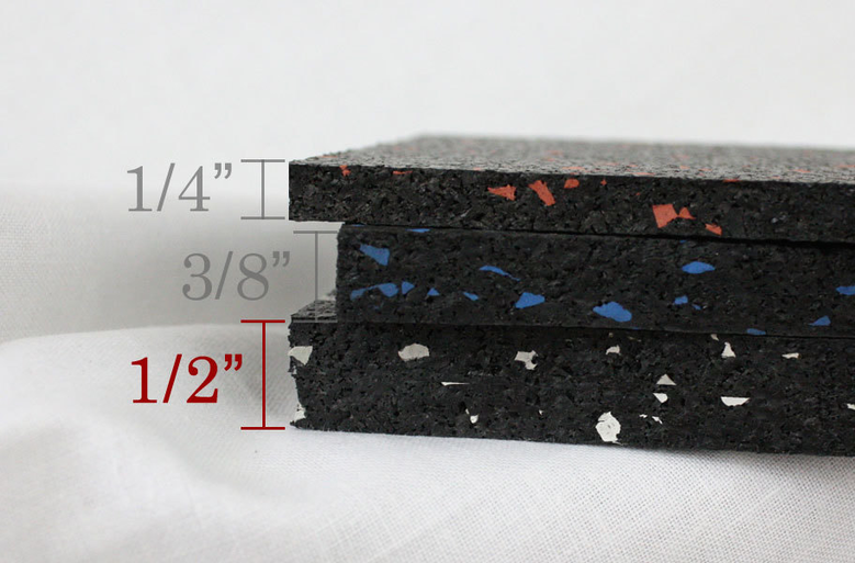 1/2" Mega Rubber Rolls Commercial Rubber Sports Flooring