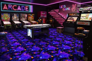 Joy Carpets Neon Lights Carpet - Space Explorer