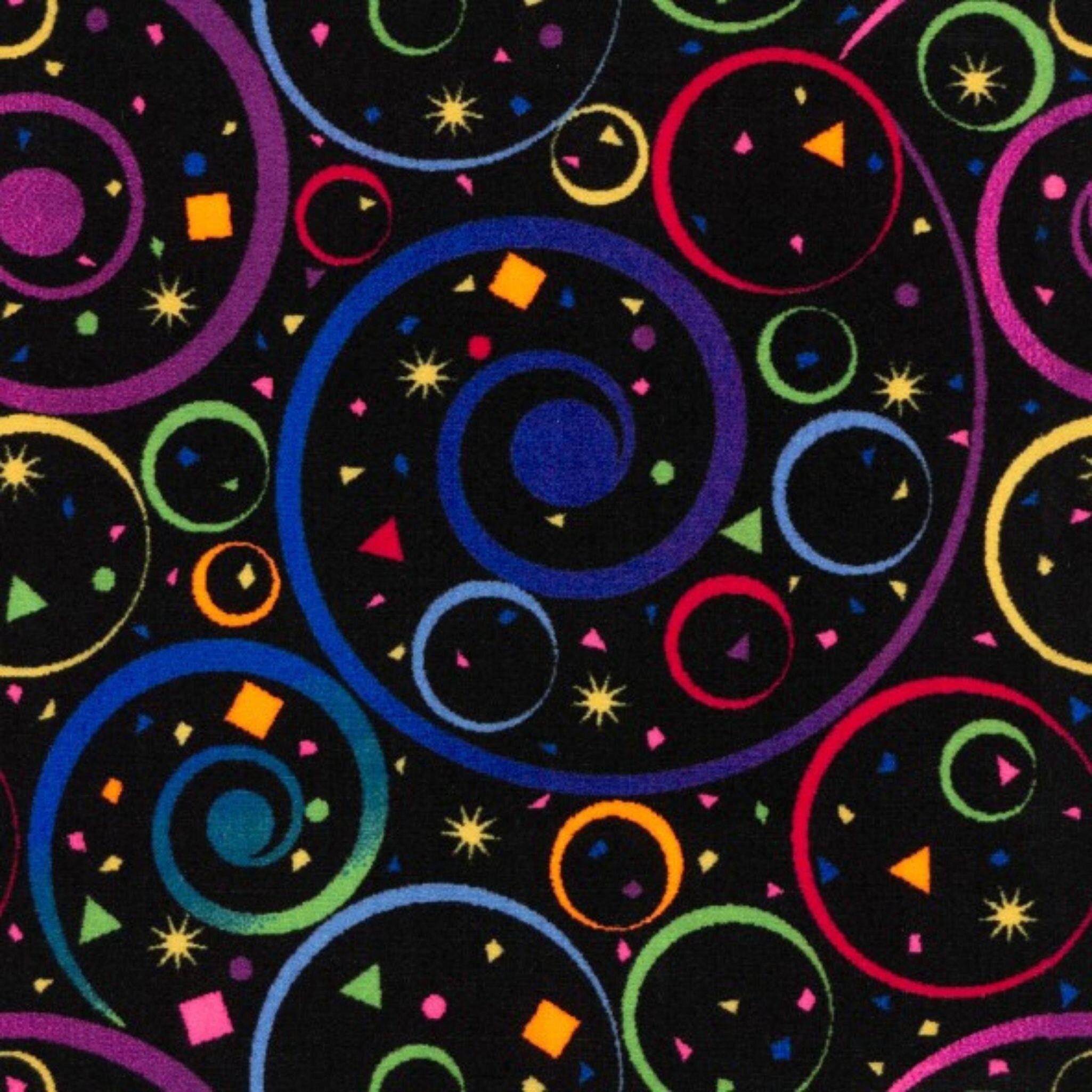 Joy Carpets Neon Lights Carpet - Fun and Games