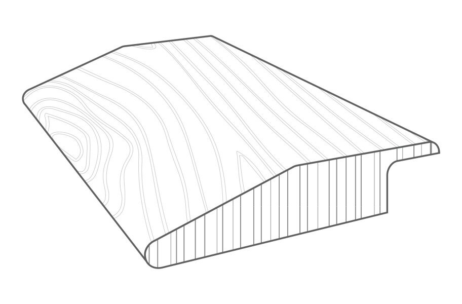 Anderson Natural Timbers 2.4" x 78 Overlap Reducer