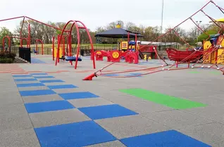 PlaySafe Interlocking Rubber Playground Tiles