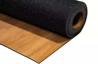 Wood Grain Marley Dance Floor Rolls - Cushioned 