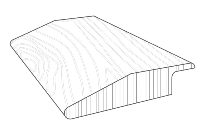 Hillside Hickory 0.6" x 2" x 84" Reducer