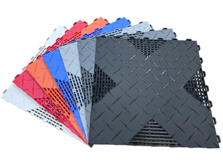 Hybrid-X Diamond Vented Garage Floor Tiles – 2 Sqft Each