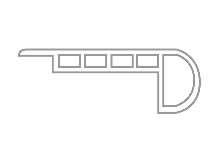 Messina HD 1.75" x 94" Stairnose