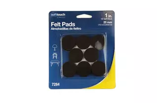 1" Brown Felt Furniture Pads 