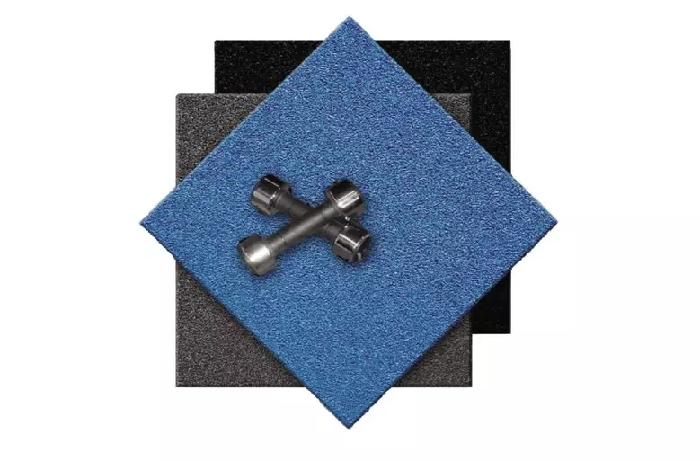 1" Rubber Gym Floor Tiles