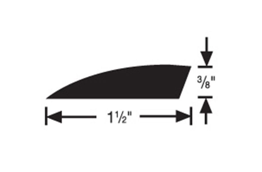 FLEXCO #177A 3/8" Carpet Edge Reducer 12'