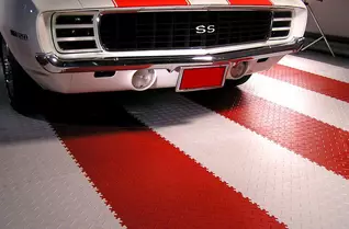 Diamond Flex Garage Floor Tiles – Interlocking Design (23.35 sqft/Case)