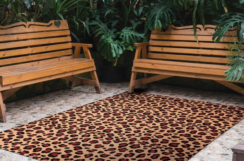 Leopard Indoor Outdoor Rugs 7PRTQ10PJ1M