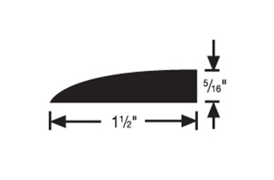 FLEXCO #177B 5/16" Carpet Edge Reducer 12'
