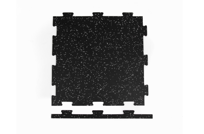 8mm Titan Rubber Tiles Vulcanized Home Gym Flooring