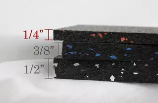 1/4" Pre-Cut Tough Rubber Rolls