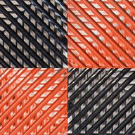 Black/Harley Orange Checker