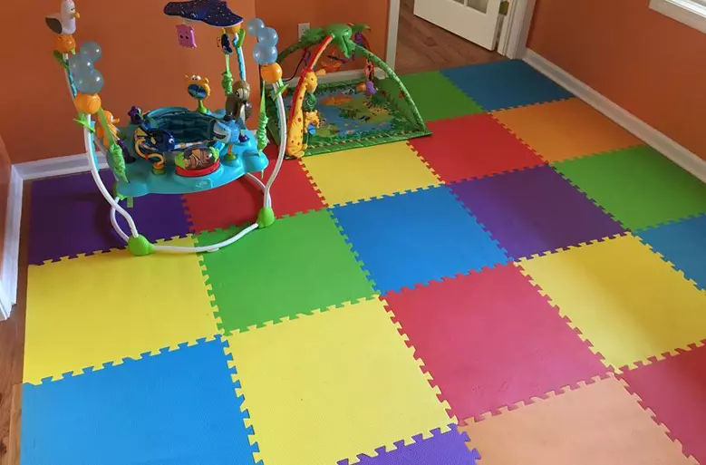 Rainbow play mat on sale