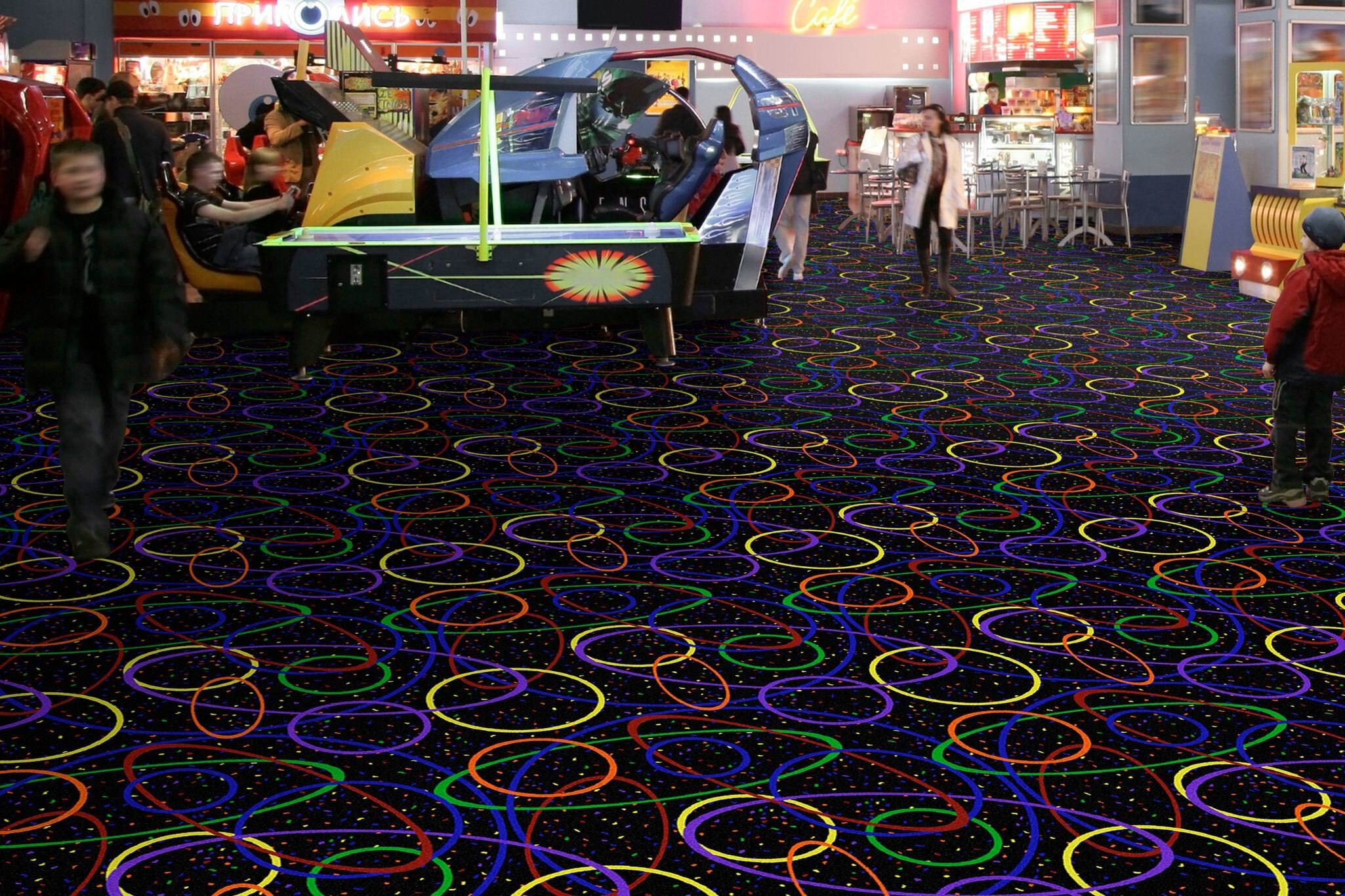 Joy Carpets Neon Lights Carpet - Looped