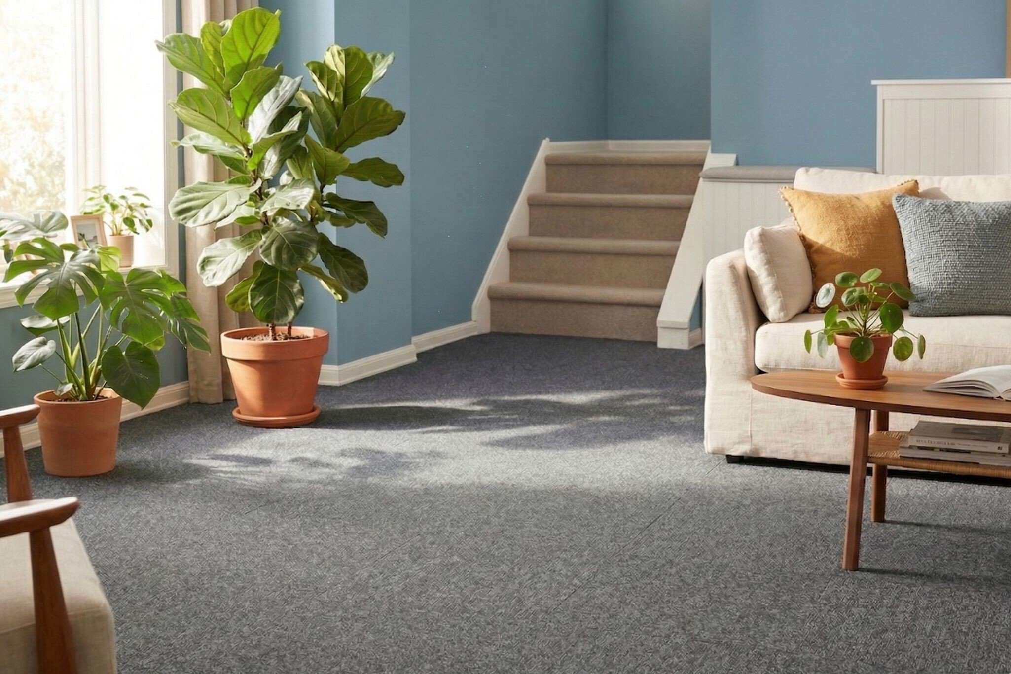 5/8" Premium Soft Foam Cushioned Carpet Tiles