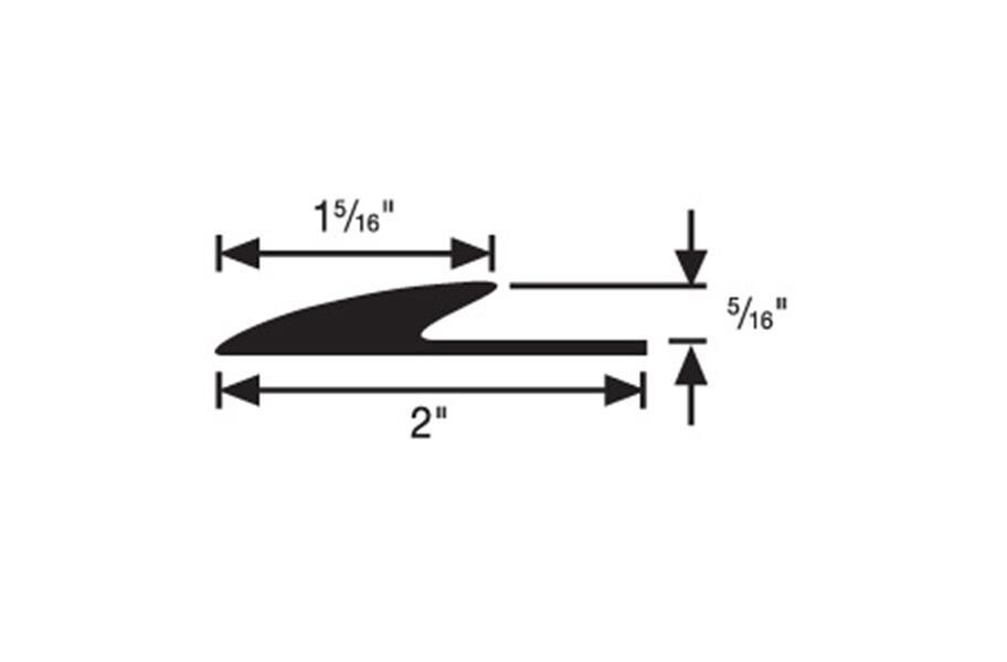 FLEXCO #184 5/16" Transition Edge Guard 60'