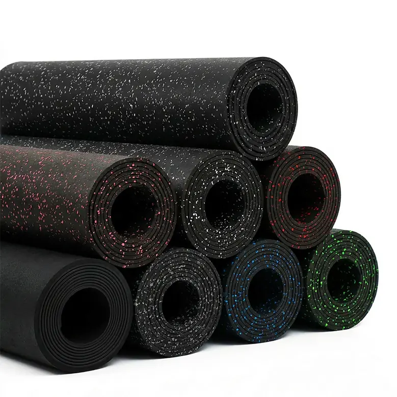 Rubber Gym Flooring Rolls - 4ft Wide (Custom Cut)