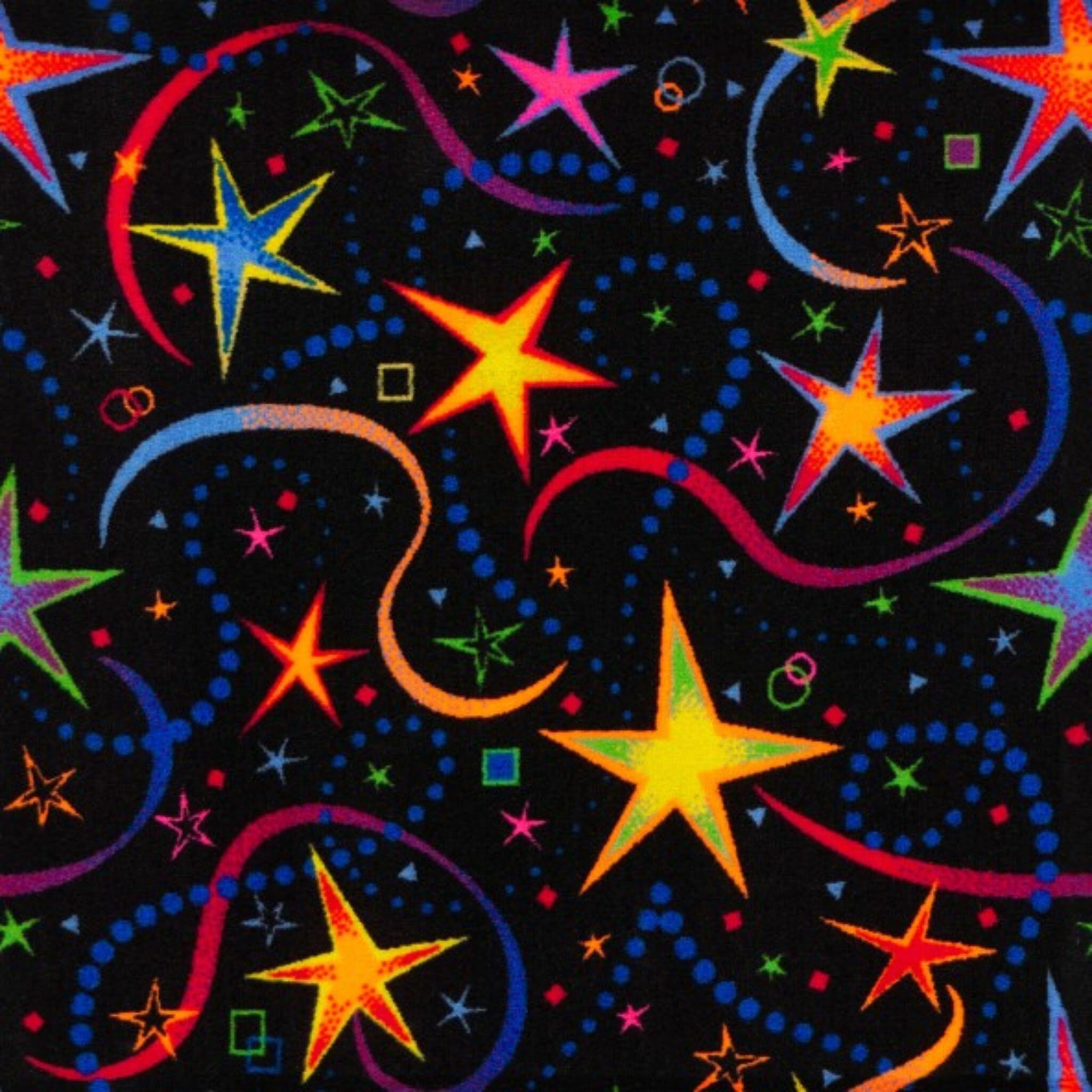 Joy Carpets Neon Lights Carpet - Have a Blast 