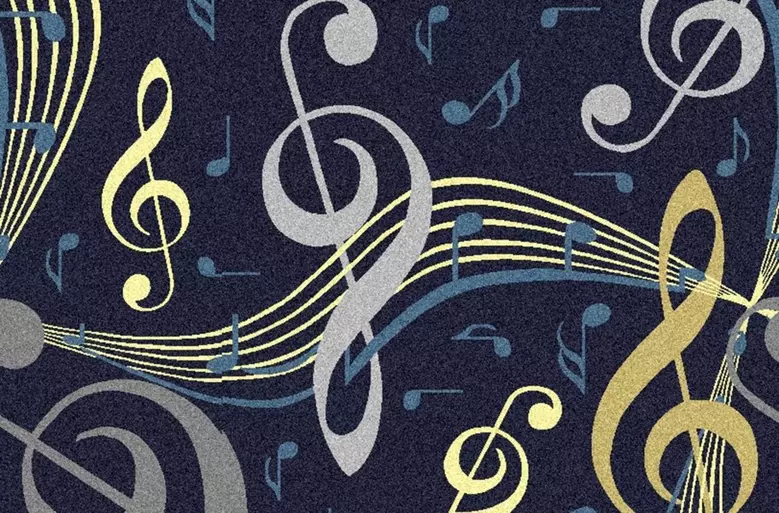 Music Note Carpet | Virtuoso Music Themed Theater Flooring by Joy