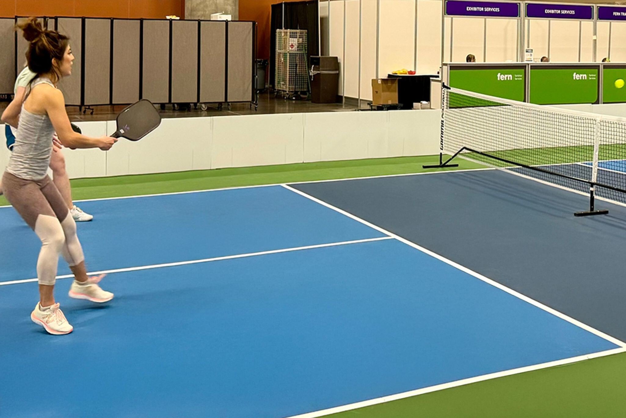 Portable Indoor Pickleball Court Kit: Tournament Quality, 2 Sizes