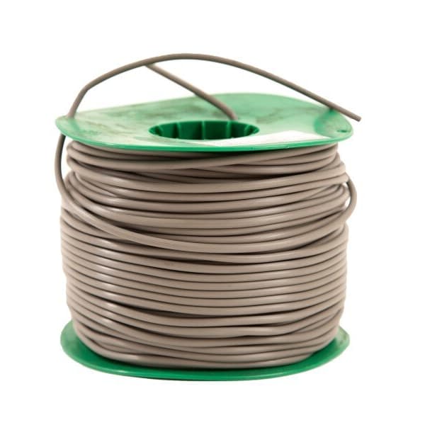 Impact Wood Roll Welding Thread — gray welding wire on green spool