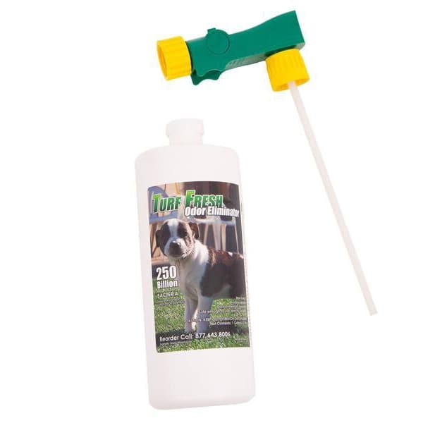 Turf Fresh odor eliminator bottle.