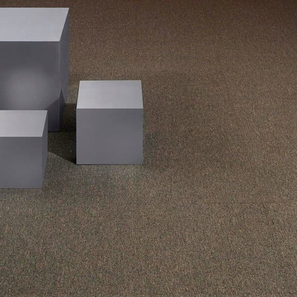 Shaw Capital III Carpet Tile — neutral brown textured carpet tile surface