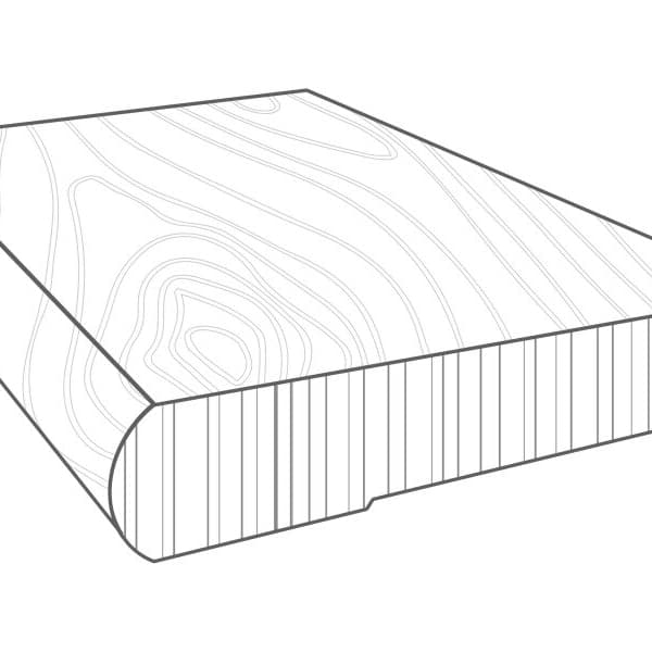 Anderson Natural Timbers Flush Stair Nose Sawn