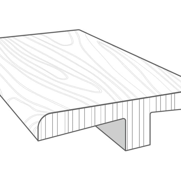 Windwood 1/2" x 2" x 94" T-Molding