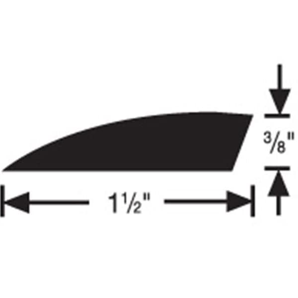 FLEXCO #177A 3/8" Carpet Edge Reducer 12'