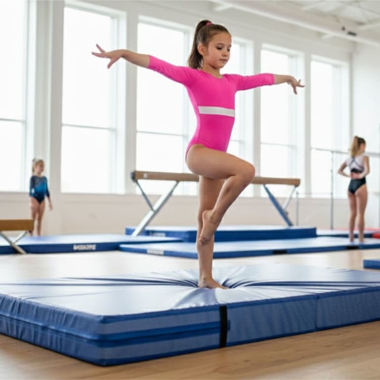 Folding Gymnastics Crash Mat – 4' x 8' x 8" Safety Landing Pad