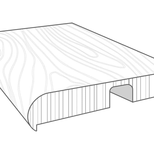 Windwood 3/4" x 2" x 94" Stair Nose