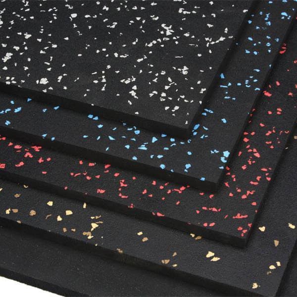 Five premium rubber mats stacked on top of each other.
